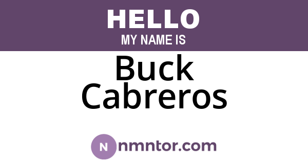Buck Cabreros