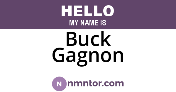 Buck Gagnon