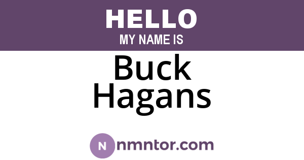 Buck Hagans