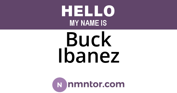Buck Ibanez