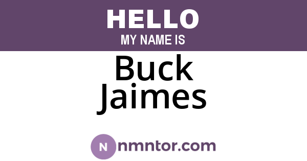 Buck Jaimes