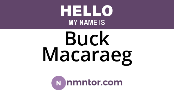 Buck Macaraeg