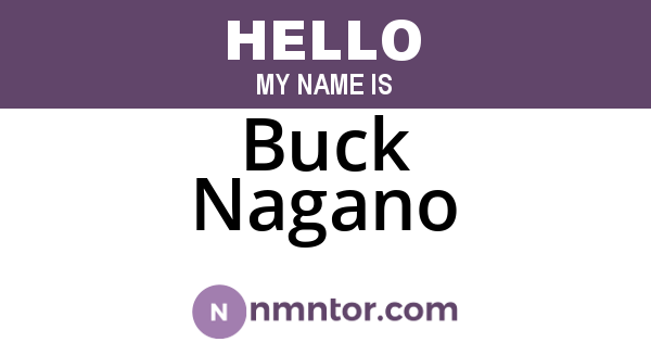 Buck Nagano