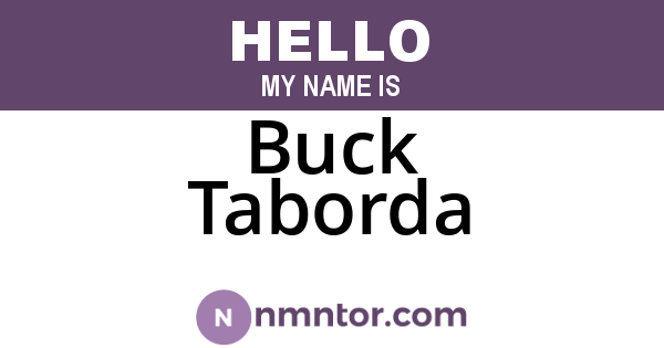 Buck Taborda