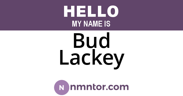 Bud Lackey
