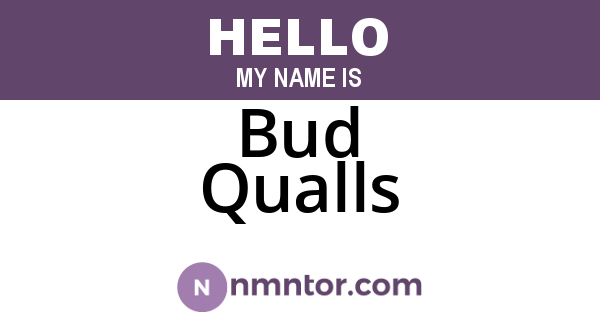 Bud Qualls