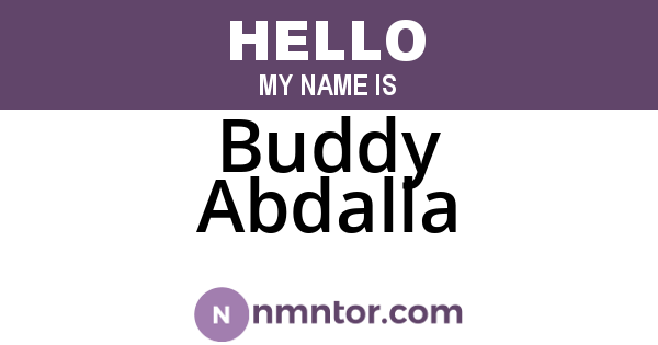 Buddy Abdalla