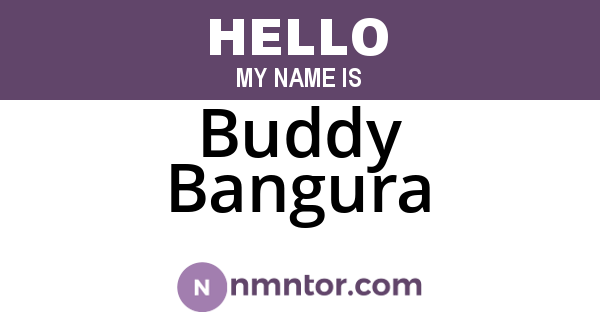 Buddy Bangura