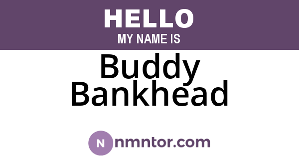 Buddy Bankhead