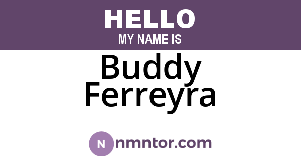 Buddy Ferreyra