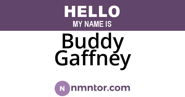 Buddy Gaffney