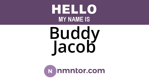 Buddy Jacob