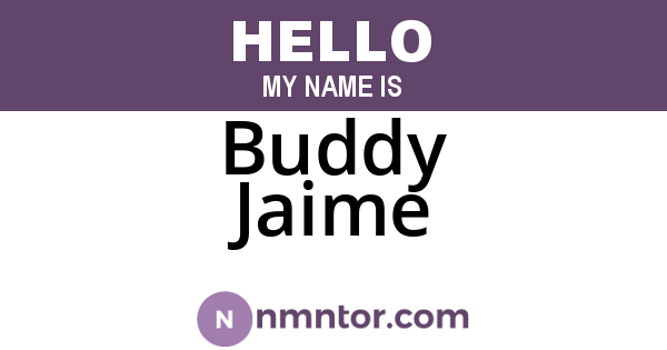 Buddy Jaime