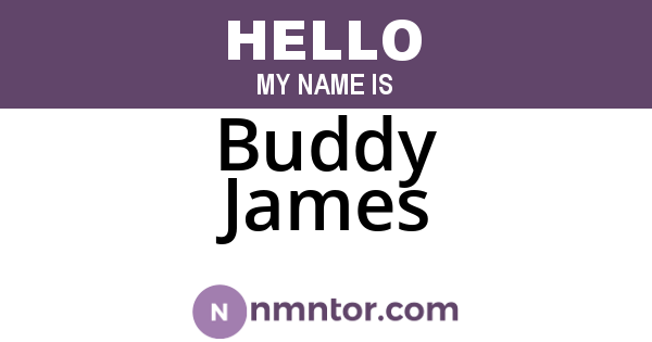 Buddy James