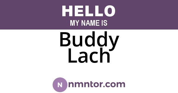 Buddy Lach