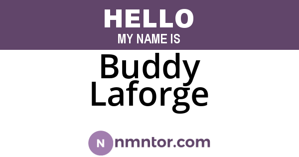 Buddy Laforge
