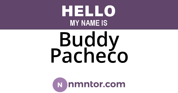 Buddy Pacheco