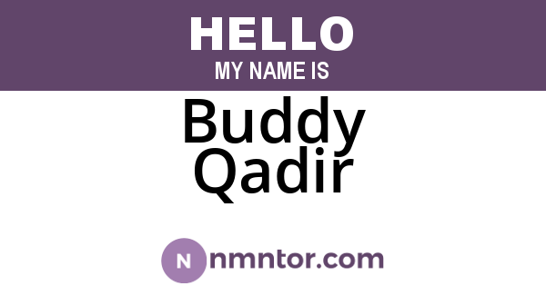 Buddy Qadir