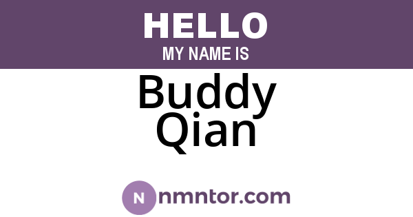 Buddy Qian