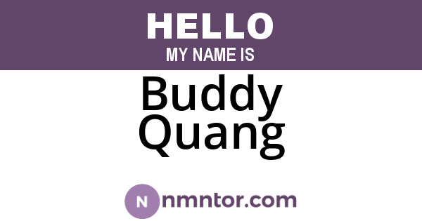Buddy Quang