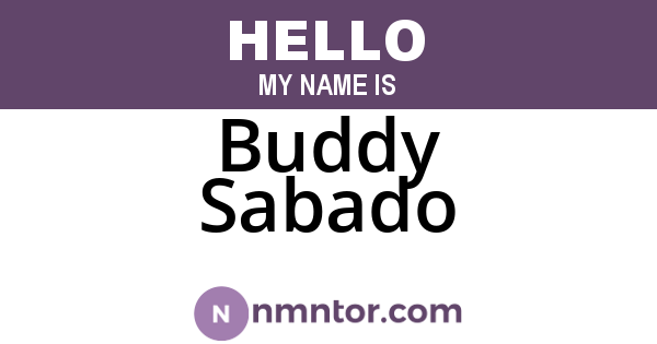 Buddy Sabado