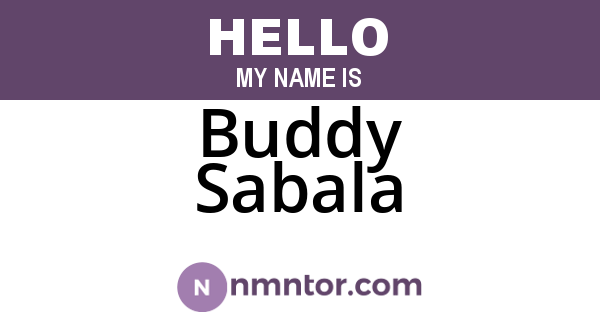Buddy Sabala