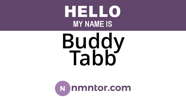 Buddy Tabb