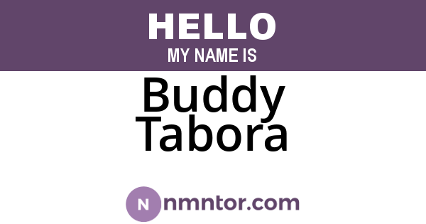 Buddy Tabora
