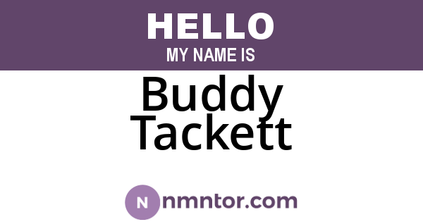 Buddy Tackett