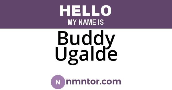 Buddy Ugalde