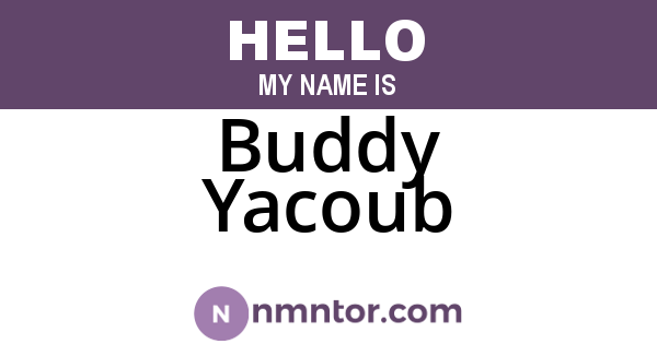 Buddy Yacoub