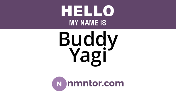 Buddy Yagi