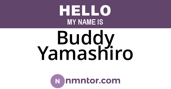 Buddy Yamashiro