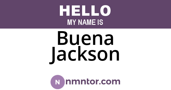 Buena Jackson