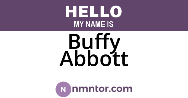 Buffy Abbott