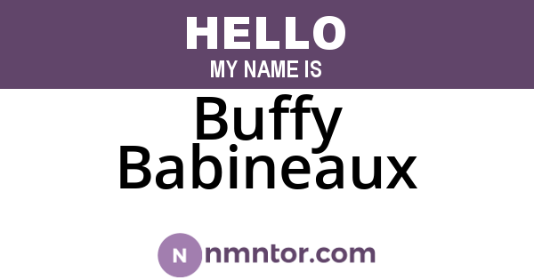 Buffy Babineaux