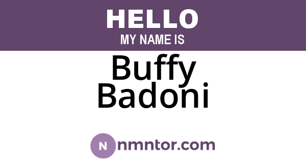 Buffy Badoni