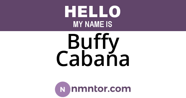 Buffy Cabana