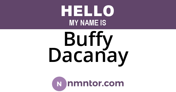 Buffy Dacanay