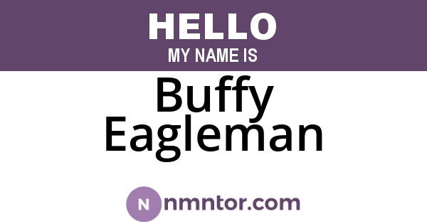 Buffy Eagleman