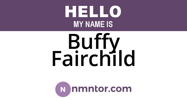 Buffy Fairchild