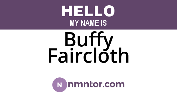 Buffy Faircloth