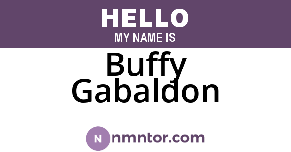 Buffy Gabaldon