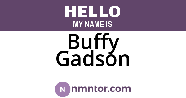 Buffy Gadson