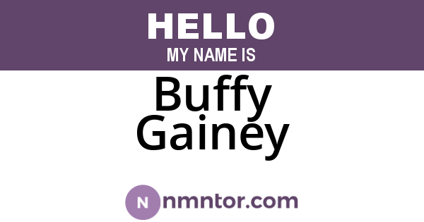 Buffy Gainey