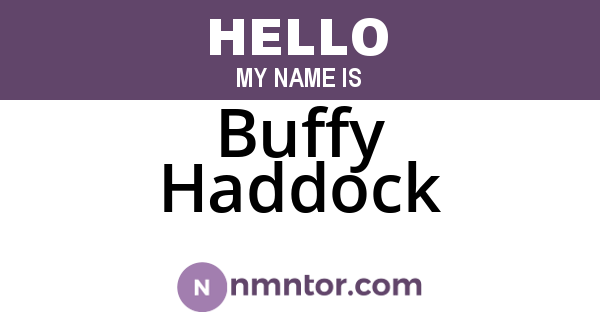 Buffy Haddock