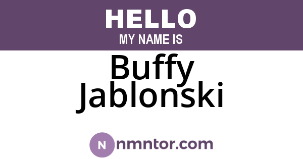 Buffy Jablonski