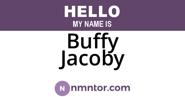 Buffy Jacoby