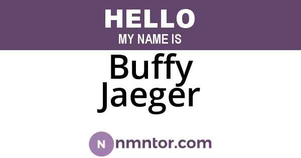 Buffy Jaeger