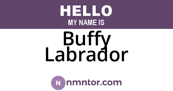 Buffy Labrador